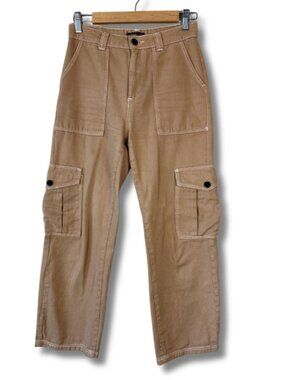 Reserved Women’s Cargo Pants High Rise Utility Minimalist Tan
